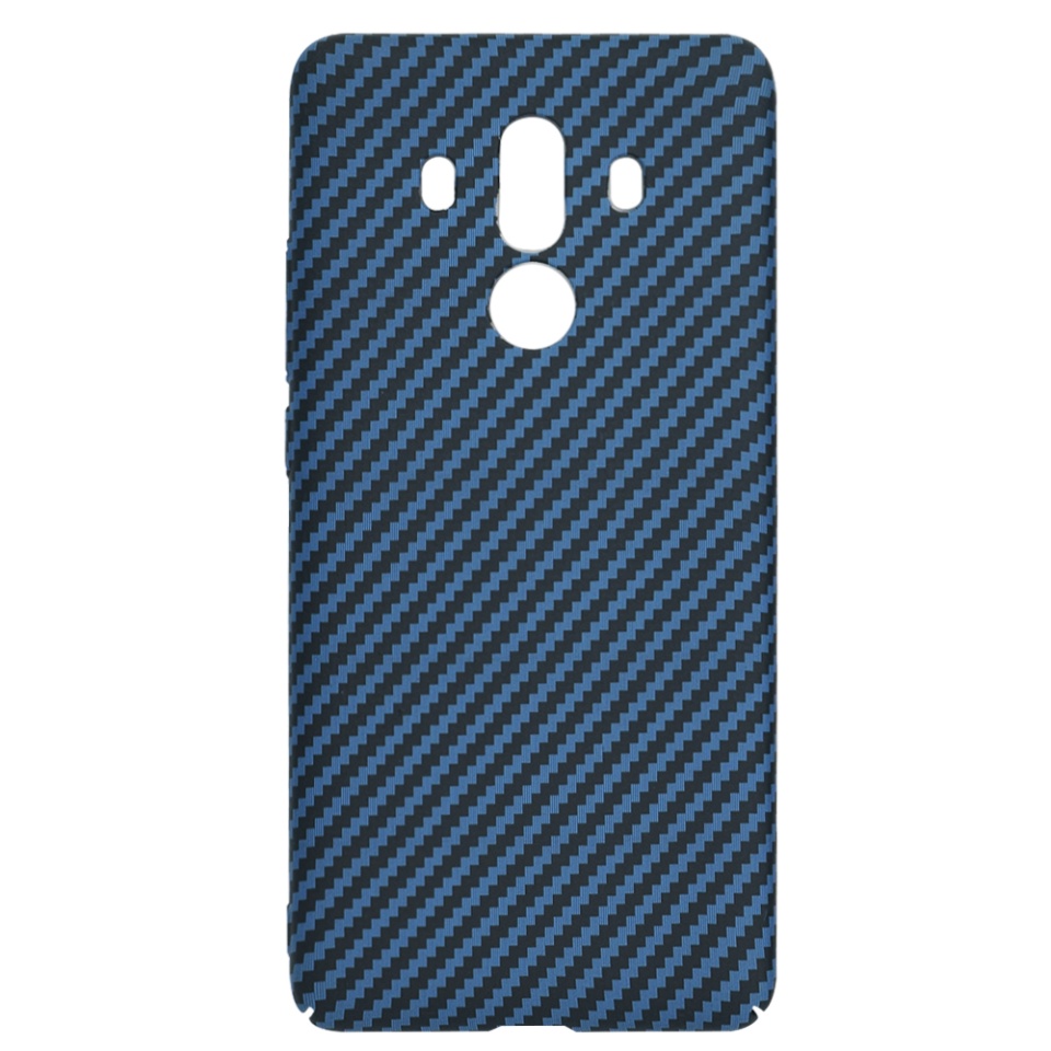 Husa pentru Huawei Mate 10 Pro, Finisaj Premium cu Textura de Carbon, Design Elegant, SKDR CarbonFlex - Cyan - 3 | YEO