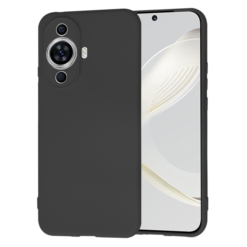 Husa pentru Huawei nova 11 / nova 12s din Silicon Catifelat, Protectie Premium, Skyddar SoftElegance - Negru