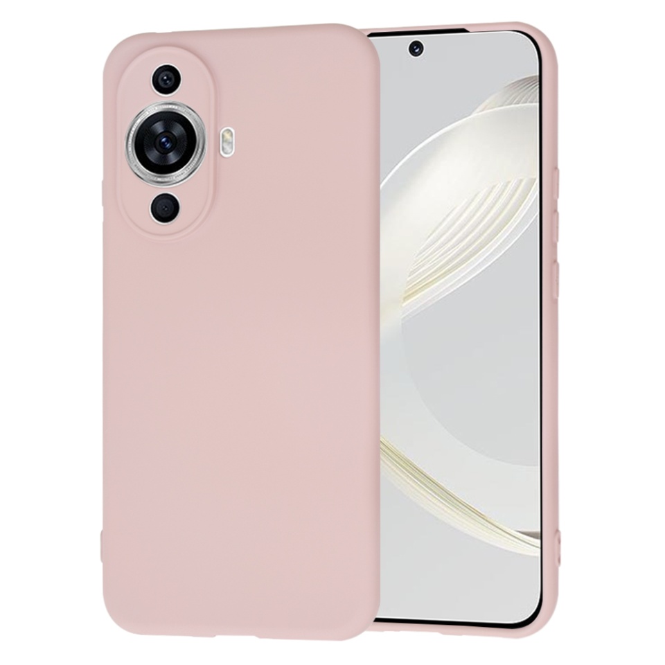 Husa pentru Huawei nova 11 / nova 12s din Silicon Catifelat, Protectie Premium, Skyddar SoftElegance - Roz pudra