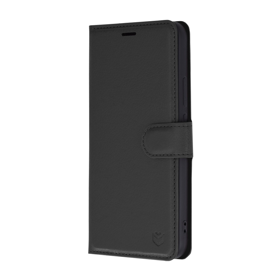 Husa pentru Huawei nova 11 / nova 12s, SKYDDAR INNOVATION, Leather Folio tip Carte, cu Portofel Interior, Finisaje Premium, set cu sticker, Negru - 3 | YEO