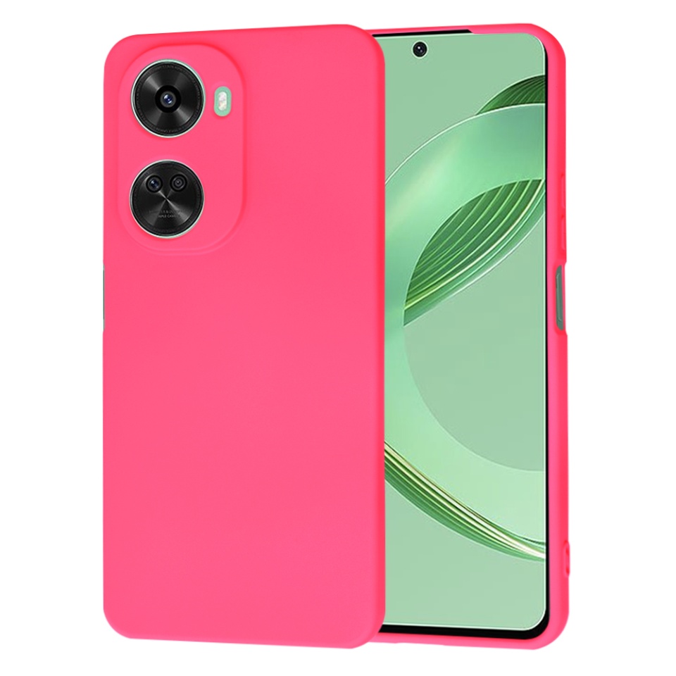 Husa pentru Huawei nova 11 SE / nova 12 SE din Silicon Catifelat, Protectie Premium, Skyddar SoftElegance - Fucsia