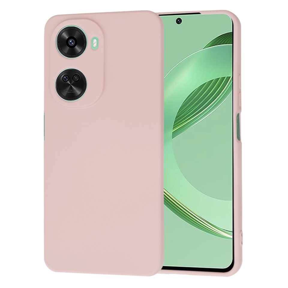 Husa pentru Huawei nova 11 SE / nova 12 SE din Silicon Catifelat, Protectie Premium, Skyddar SoftElegance - Roz pudra