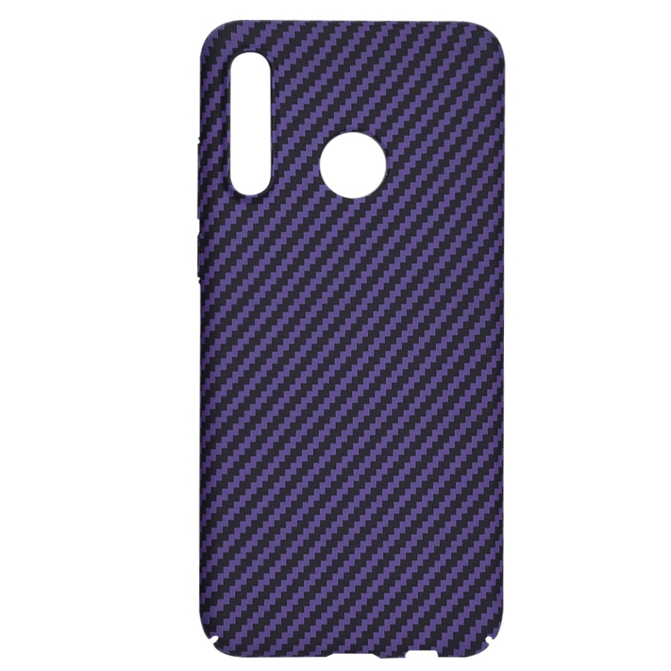 Husa pentru Huawei P30 Lite / P30 Lite New Edition, Finisaj Premium cu Textura de Carbon, Design Elegant, SKDR CarbonFlex - Mov - 3 | YEO
