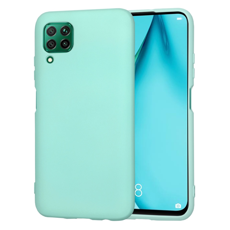 Husa pentru Huawei P40 Lite din Silicon Catifelat, Protectie Premium, Skyddar SoftElegance - Turcoaz
