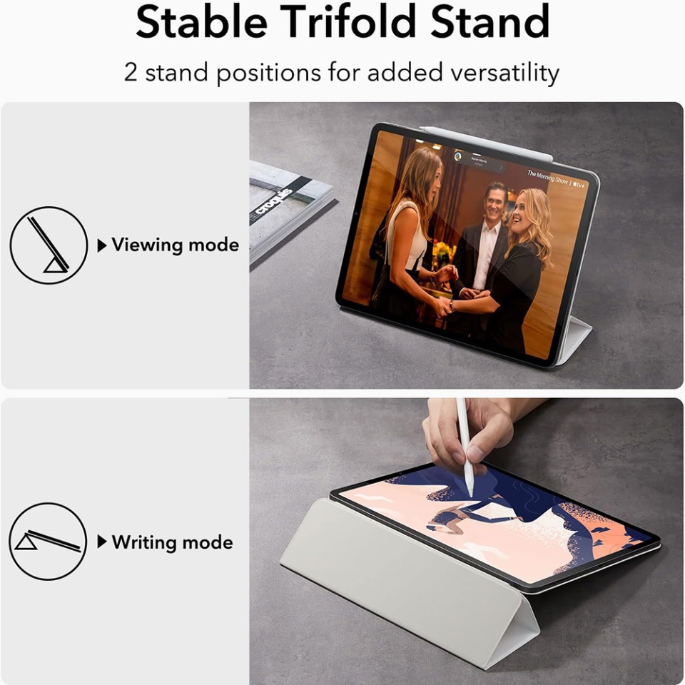 Husa pentru iPad Pro 11 (2018 / 2020 / 2021 / 2022), tip Carte, Rebound Magnetic ESR - Alb - 3 | YEO