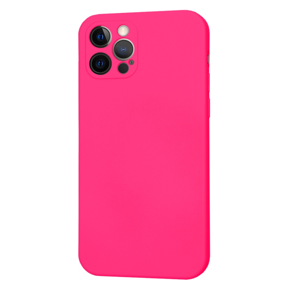 Husa pentru iPhone 12 Pro din Silicon Catifelat, Protectie Premium, Skyddar SoftElegance MagSafe - Fucsia - 2 | YEO