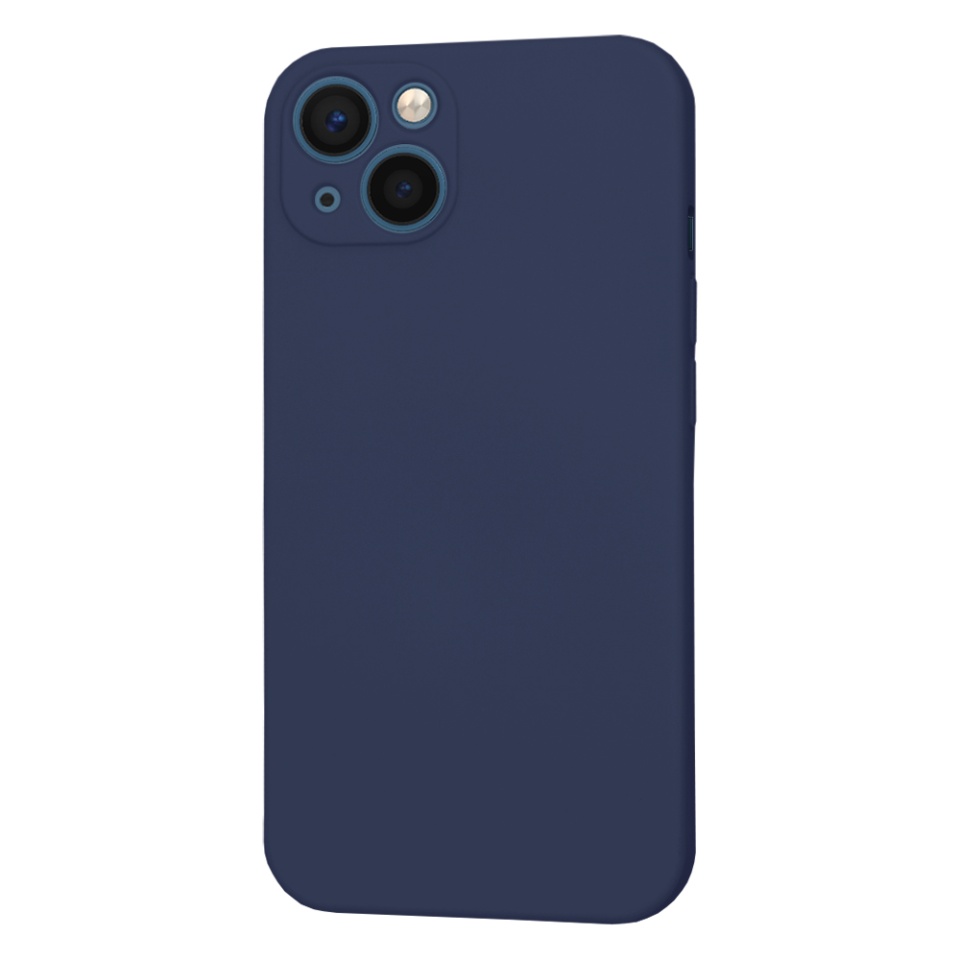 Husa pentru iPhone 13 din Silicon Catifelat, Protectie Premium, Skyddar SoftElegance MagSafe - Bleumarin - 2 | YEO