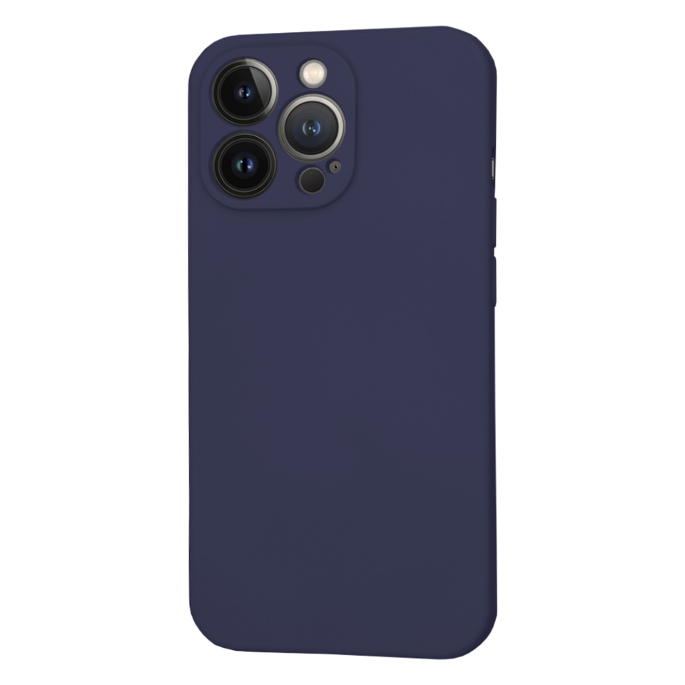 Husa pentru iPhone 13 Pro din Silicon Catifelat, Protectie Premium, Skyddar SoftElegance MagSafe - Bleumarin - 2 | YEO