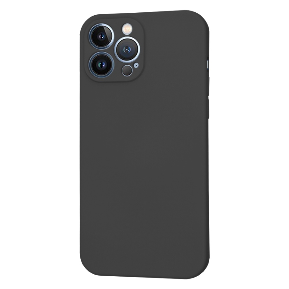 Husa pentru iPhone 13 Pro Max din Silicon Catifelat, Protectie Premium, Skyddar SoftElegance MagSafe - Negru - 3 | YEO