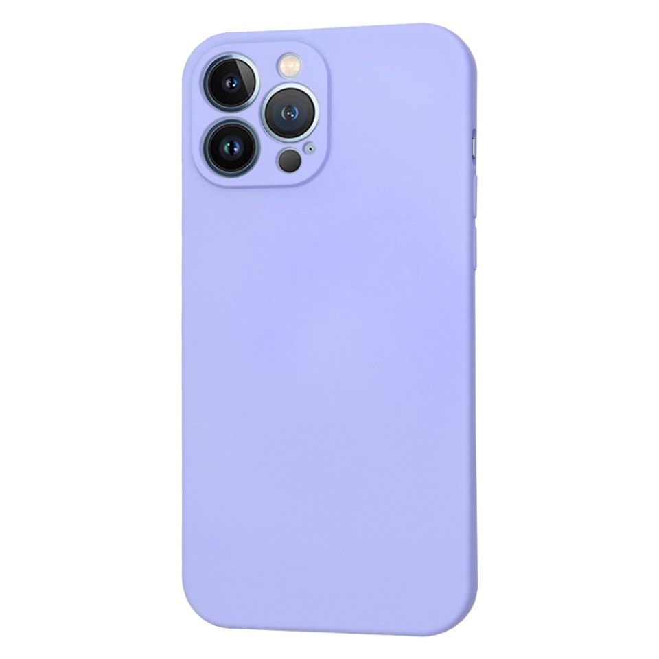 Husa pentru iPhone 13 Pro Max, SKYDDAR INNOVATION, din Silicon Catifelat, SoftFlex Magsafe, Violet, set cu sticker - 1 | YEO