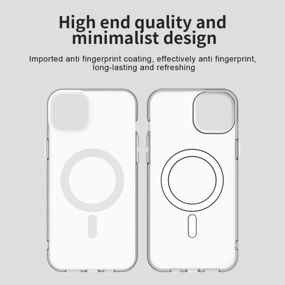Husa pentru iPhone 13, SKYDDAR INOVATION, CandyCase, Magsafe, set cu sticker, Alb - 2 | YEO