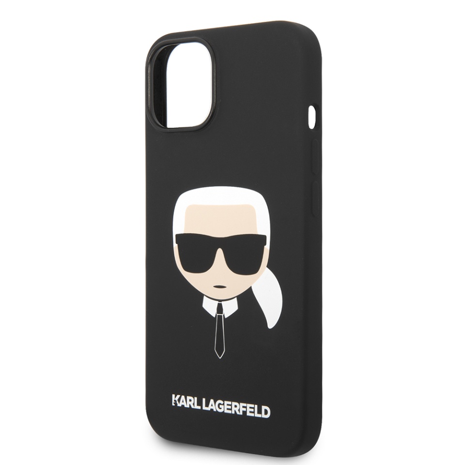 Husa pentru iPhone 14 Plus, Silicone, Karl Lagerfeld, Negru - 1 | YEO