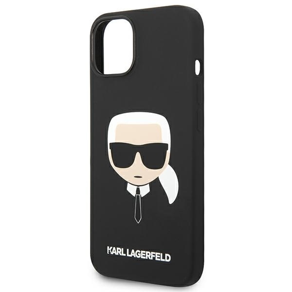 Husa pentru iPhone 14 Plus, Silicone MagSafe, Karl Lagerfeld - Negru - 3 | YEO
