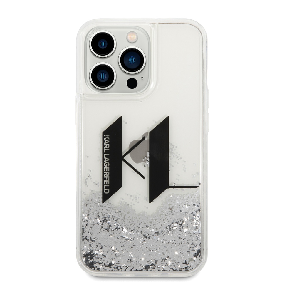 Husa pentru iPhone 14 Pro, Hardcase Liquid Glitter, Karl Lagerfeld - Sclipici - 2 | YEO