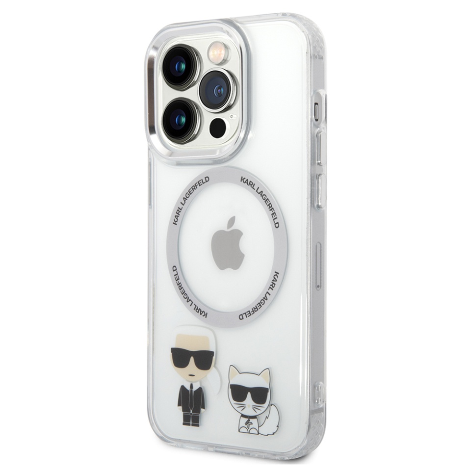 Husa pentru iPhone 14 Pro, Karl Lagerfeld, Hardcase MagSafe, Transparenta - 2 | YEO