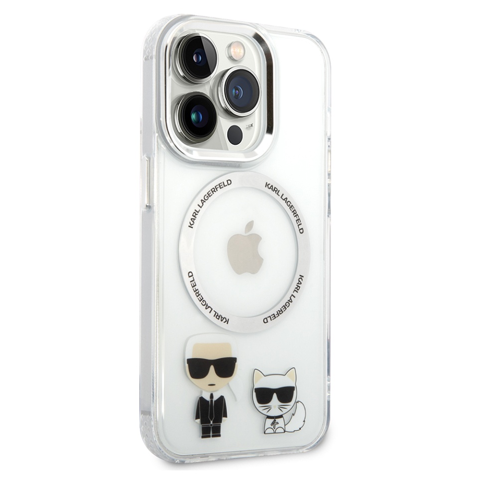 Husa pentru iPhone 14 Pro Max, Karl Lagerfeld, Hardcase MagSafe, Transparenta - 3 | YEO