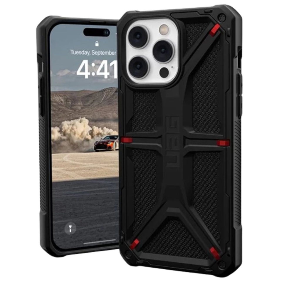 Husa pentru iPhone 14 Pro Max, Monarch, UAG - Kevlar Negru