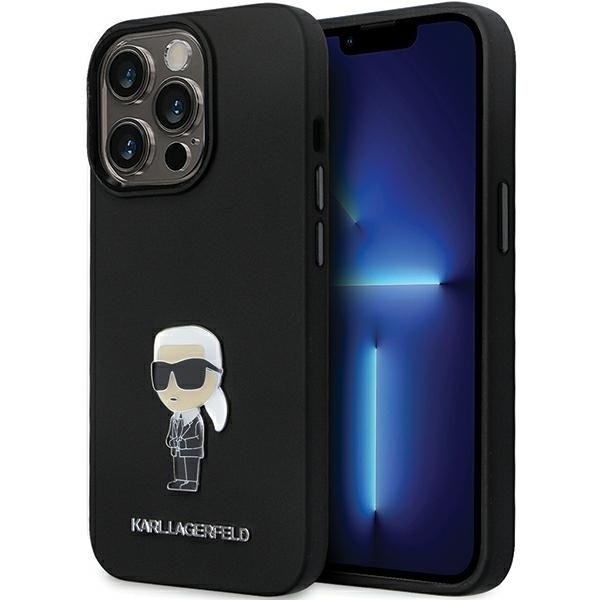 Husa pentru iPhone 14 Pro Max, Silicone, Karl Lagerfeld, Negru