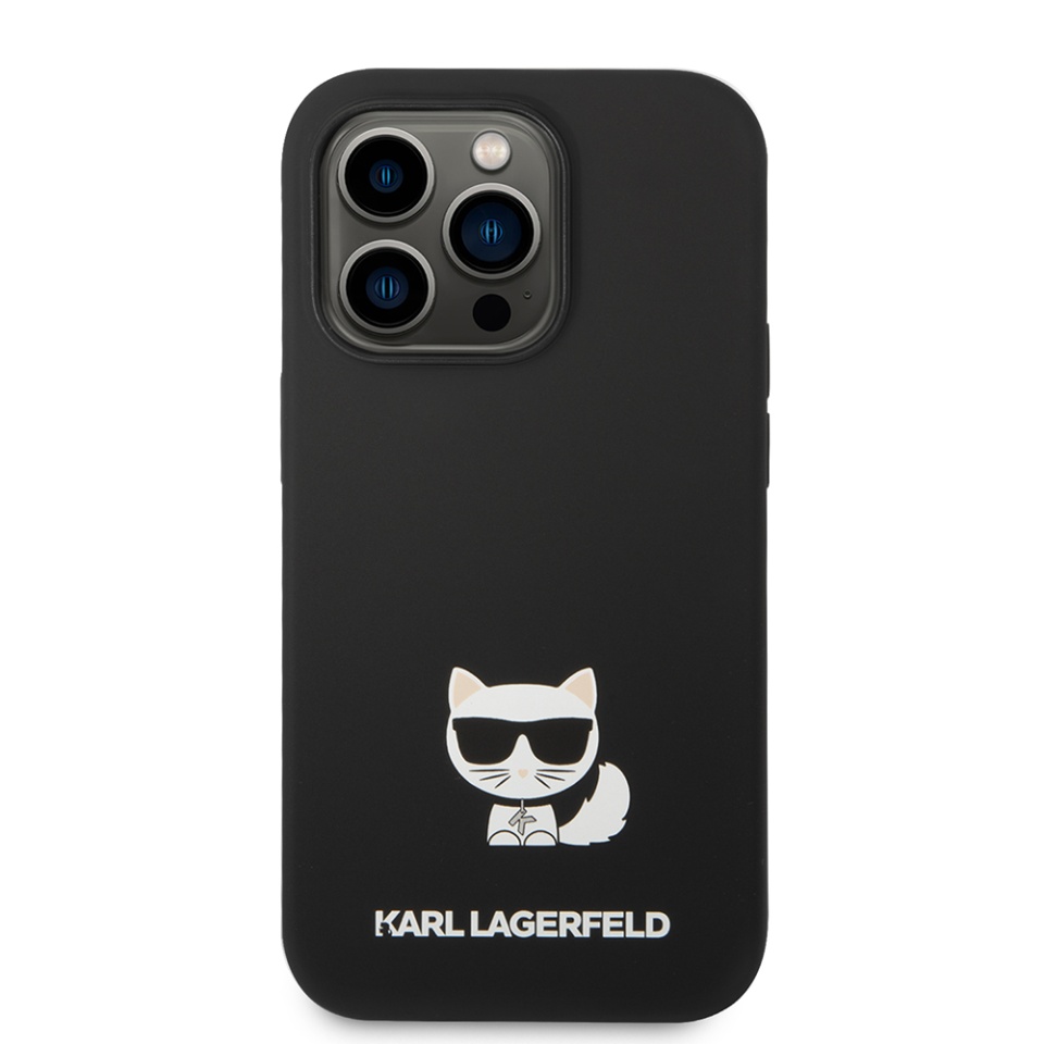 Husa pentru iPhone 14 Pro Max, Silicone, Karl Lagerfeld, Negru - 2 | YEO