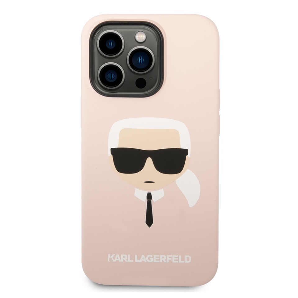 Husa pentru iPhone 14 Pro Max, Silicone MagSafe, Karl Lagerfeld - Roz deschis - 3 | YEO