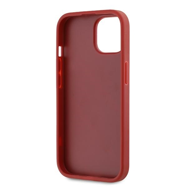 Husa pentru iPhone 15, Diagonal Quilted Script, Karl Lagerfeld - Rosu - 3 | YEO