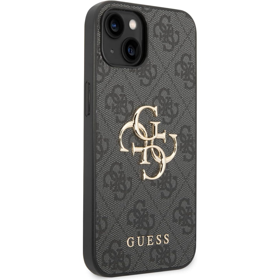Husa pentru iPhone 15 Plus, Guess Hardcase 4G Big Metal Logo, Protectie Slim, Compatibila, Gri - 2 | YEO
