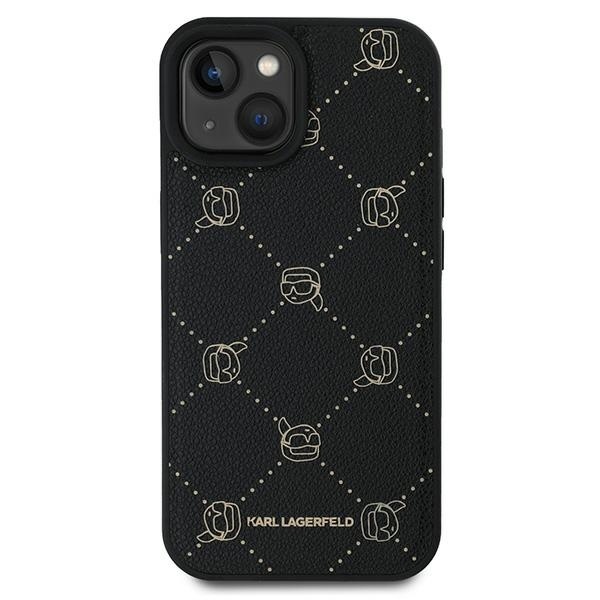 Husa pentru iPhone 15 Plus Leather MagSafe, Karl Lagerfeld - Negru - 2 | YEO