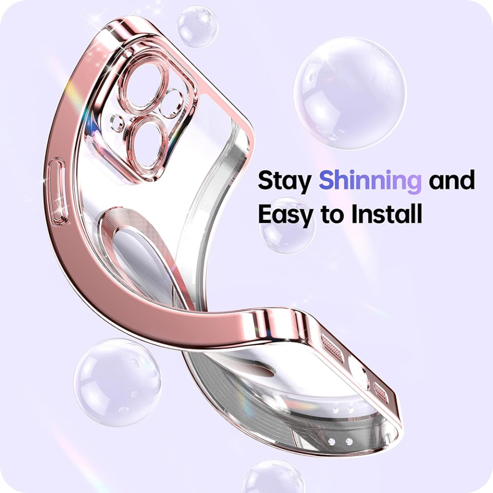 Husa pentru iPhone 15 Plus, SKYDDAR INNOVATION, Luxury Glitter Magsafe, Antisoc, Fundal Detasabil 2-in-1, Protectie Superioara, Margini Ridicate, Argintiu, set cu sticker - 2 | YEO