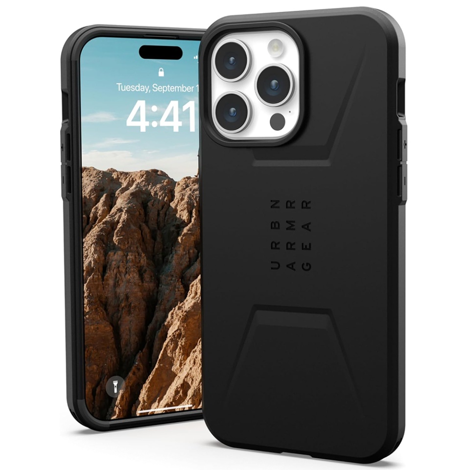Husa pentru iPhone 15 Pro, Civilian Pro MagSafe, UAG - Negru