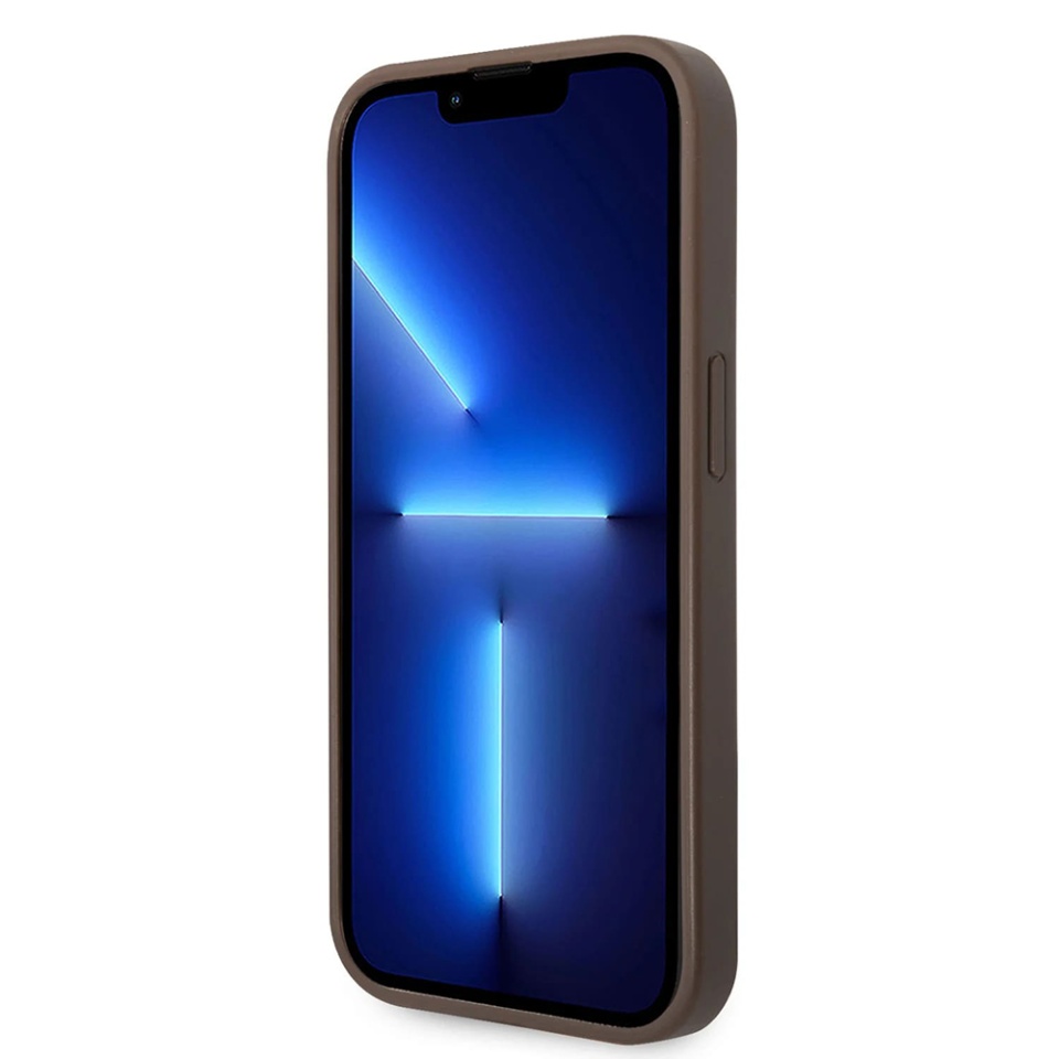 Husa pentru iPhone 15 Pro, Guess Hardcase 4G Big Metal Logo, Protectie Slim, Compatibila, Maro - 3 | YEO