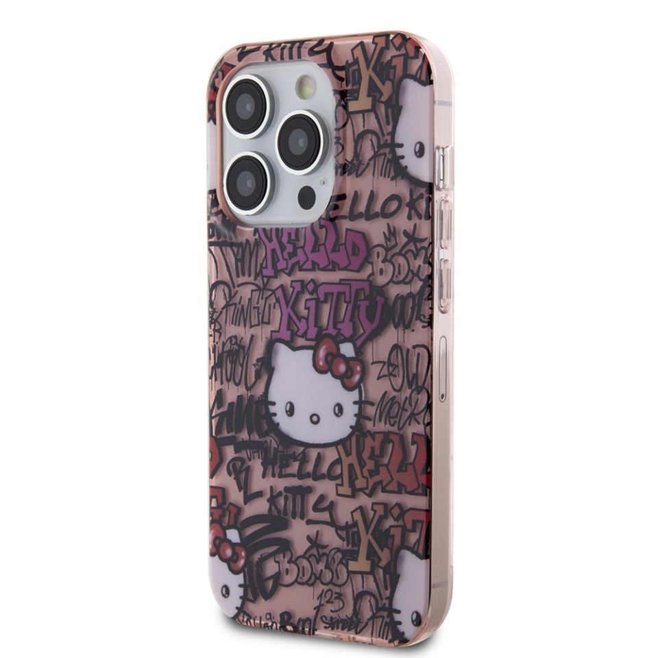 Husa pentru iPhone 15 Pro Max, Hardcase IML, Hello Kitty - Roz - 2 | YEO
