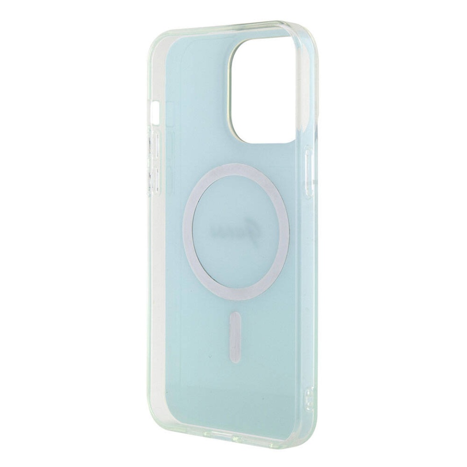 Husa pentru iPhone 15 Pro Max IML Iridescent MagSafe, Guess - Turcoaz - 1 | YEO