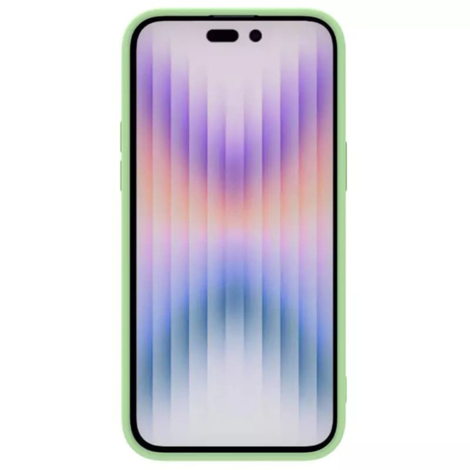 Husa pentru iPhone 15 Pro Max, Nillkin CamShield Silky MagSafe Silicone - Verde - 1 | YEO