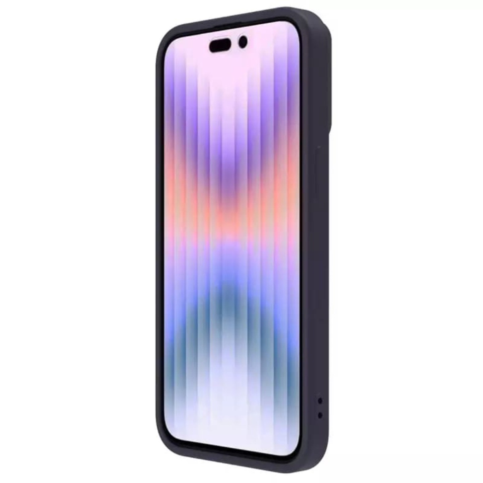Husa pentru iPhone 15 Pro Max, Nillkin CamShield Silky MagSafe Silicone - Violet - 3 | YEO