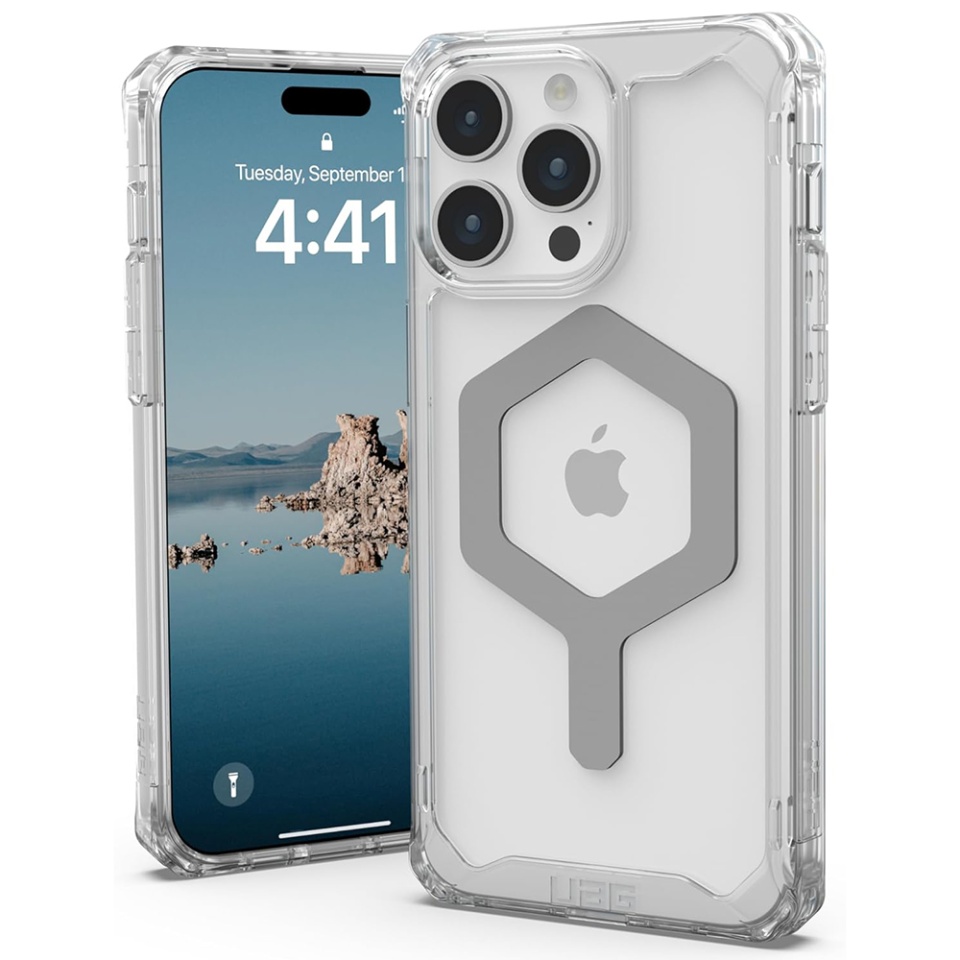 Husa pentru iPhone 15 Pro Max, Plyo Pro, UAG - Argintiu - 1 | YEO