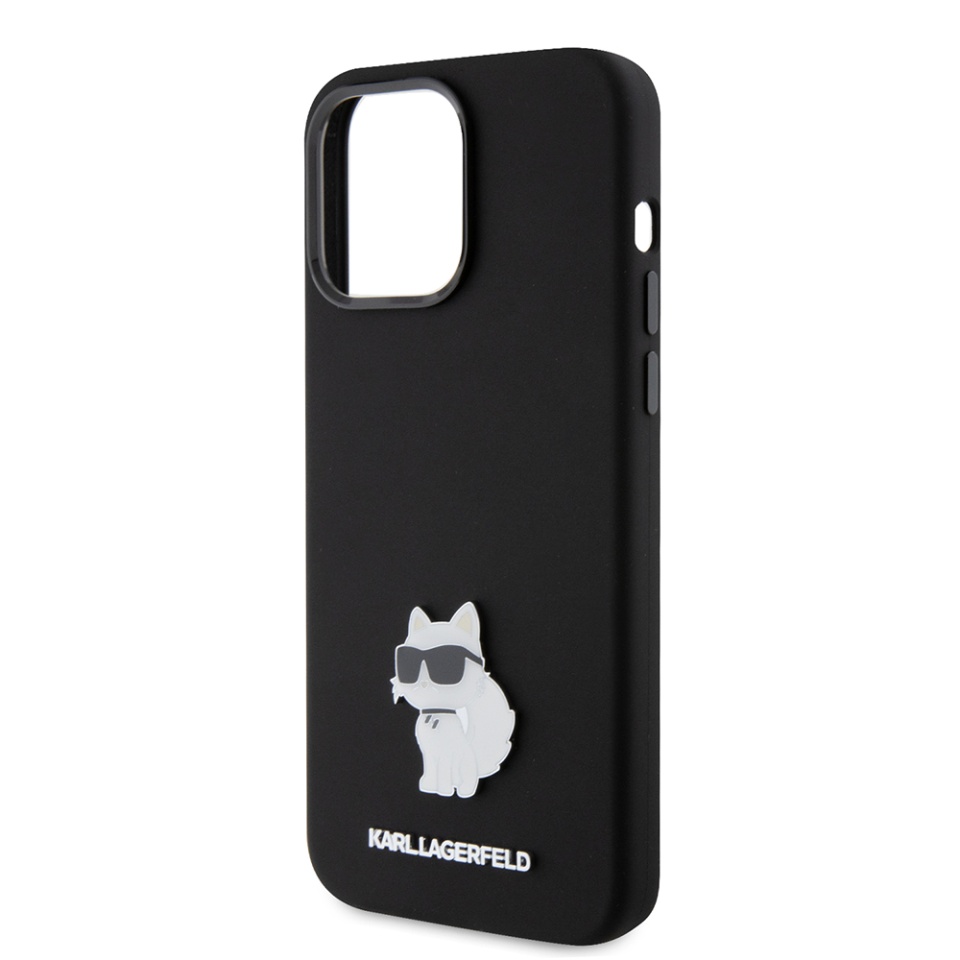 Husa pentru iPhone 15 Pro Max, Silicone, Karl Lagerfeld, Negru - 2 | YEO