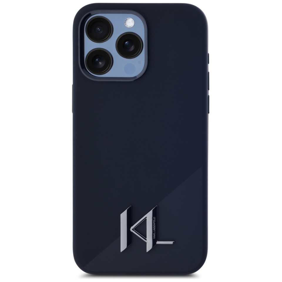 Husa pentru iPhone 15 Pro, Silicone MagSafe, Karl Lagerfeld, Negru - 2 | YEO