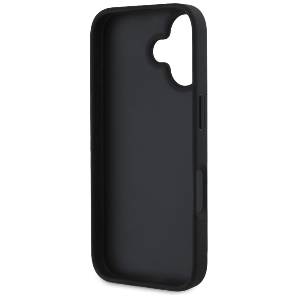 Husa pentru iPhone 16, Guess 4G Metal Logo, Protectie Slim, Compatibila, Negru - 3 | YEO