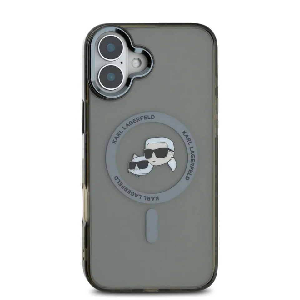 Husa pentru iPhone 16, Karl Lagerfeld, IML MagSafe, Negru - 2 | YEO