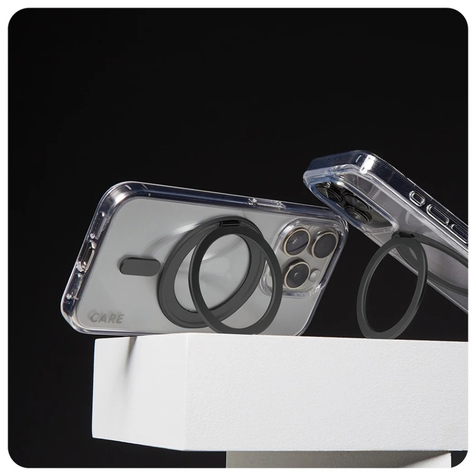 Husa pentru iPhone 16, PanzerGlass, MagSafe Kickstand si Protectie Camera, Margini Intarite Anti-Soc, Design Slim, Transparent - 2 | YEO