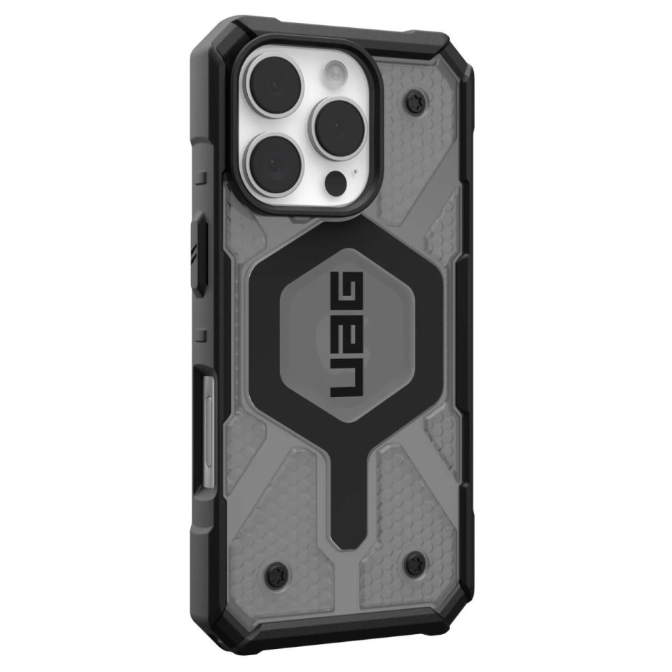 Husa pentru iPhone 16 Pro Max, Pathfinder Clear MagSafe, UAG - Cenusiu - 2 | YEO