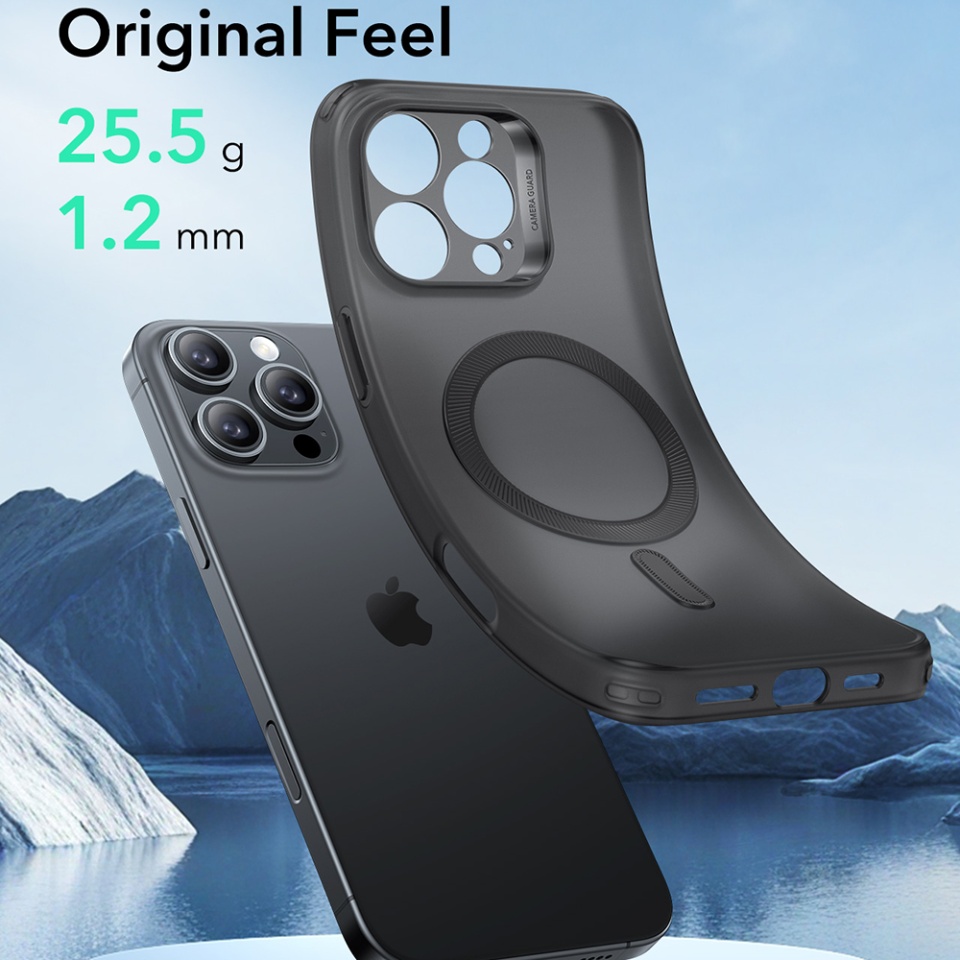 Husa pentru iPhone 16 Pro Max, slim MagSafe, ESR Zero HaloLock - Negru frost - 2 | YEO