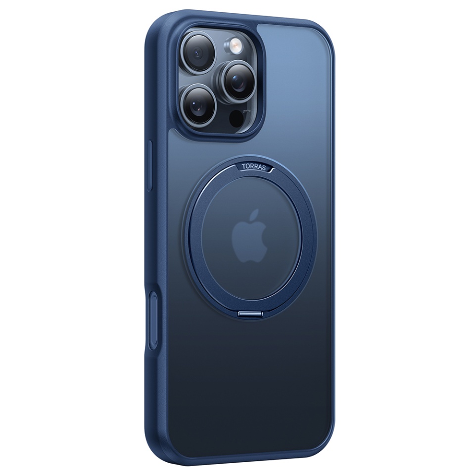 Husa pentru iPhone 16 Pro Max, Torras Ostand Pro MagSafe, Albastru - 3 | YEO