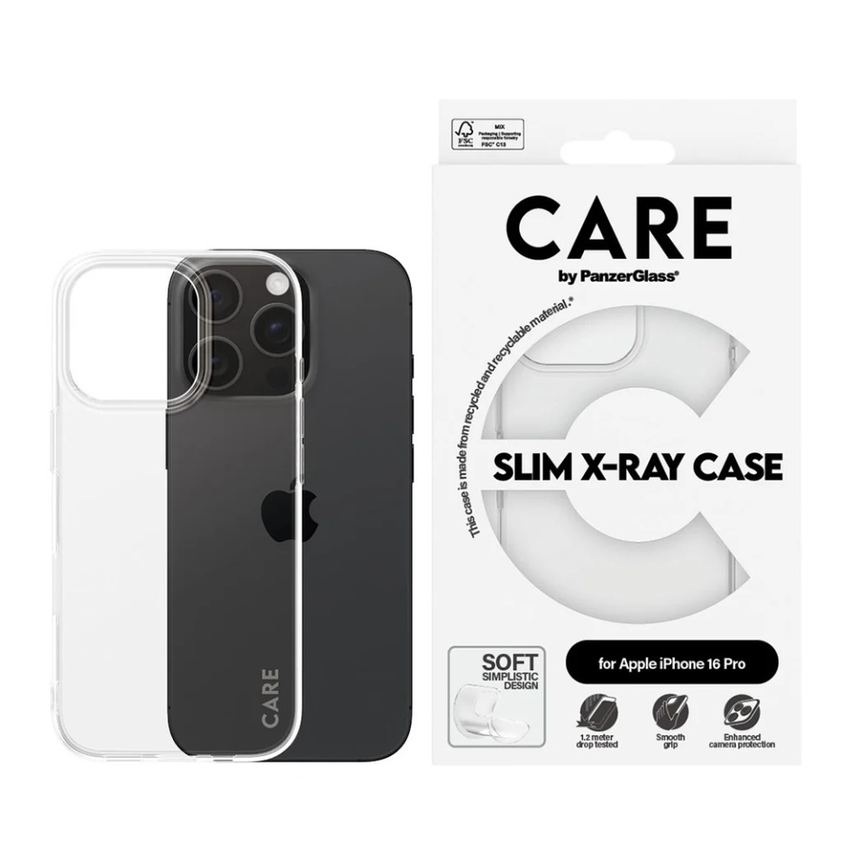Husa pentru iPhone 16 Pro, PanzerGlass, CARE Fashionable Case, Silicon Soft Touch Slim Eco-Friendly cu Protectie Avansata si Compatibilitate Wireless, Antialunecare, Antiamprenta, Maro - 2 | YEO