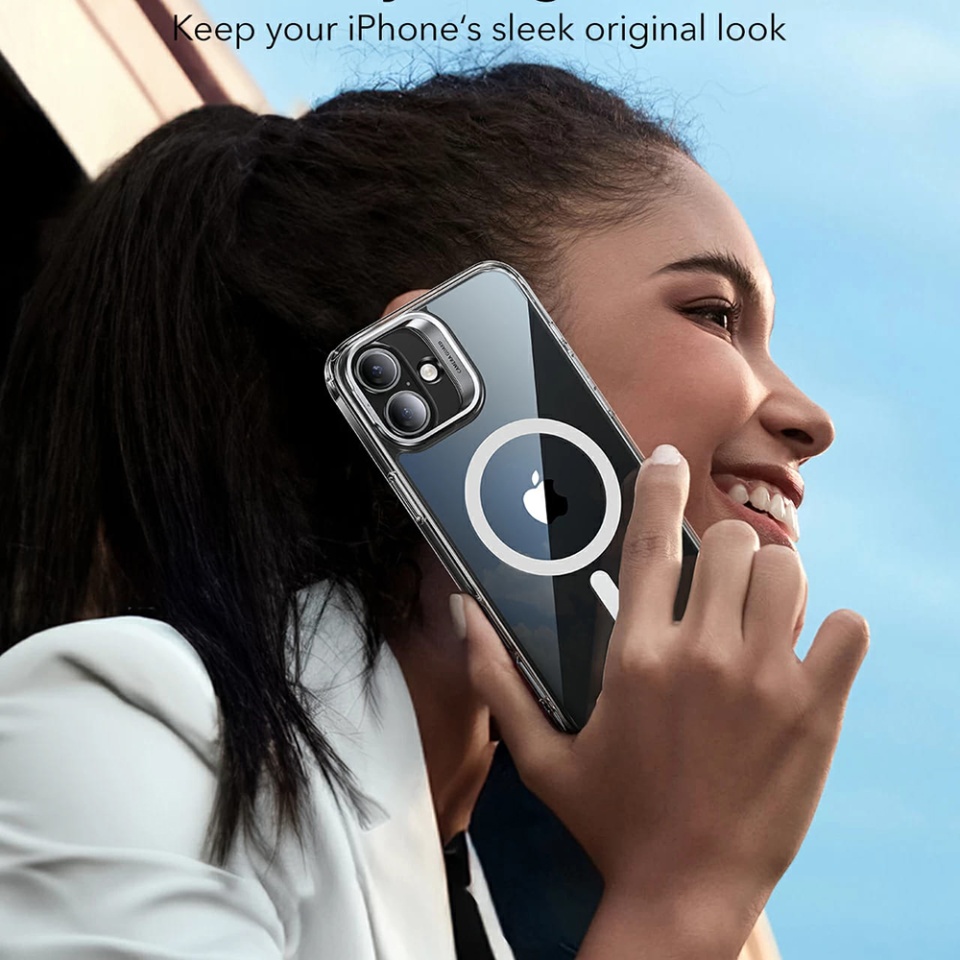 Husa pentru iPhone 16, slim MagSafe, Classic Hybrid HaloLock Kickstand ESR - Negru frost - 2 | YEO