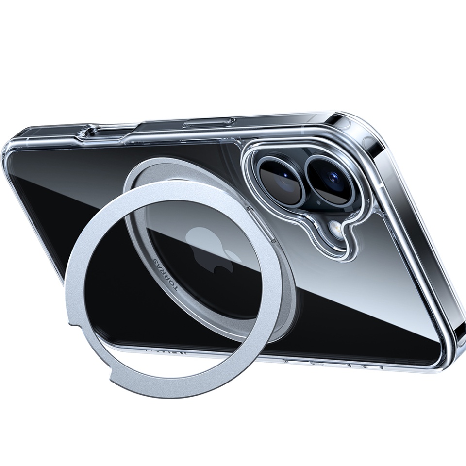 Husa pentru iPhone 16, Torras Ostand Pro MagSafe, Transparenta - 1 | YEO