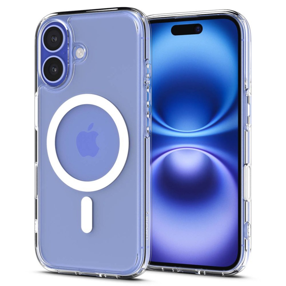 Husa pentru iPhone 16, Ultra Hybrid T MagSafe, Spigen - Alb