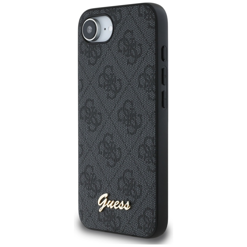 Husa pentru iPhone 16e, Guess, Hardcase 4G Charm, Negru - 3 | YEO