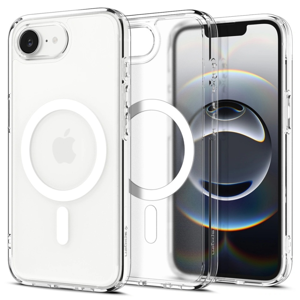 Husa pentru iPhone 16e, Ultra Hybrid T MagSafe, Spigen, Alb
