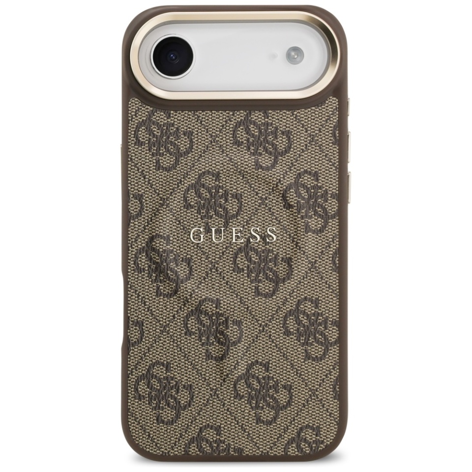 Husa pentru iPhone 17 Air, Guess, Hardcase 4G Classic MagSafe, Maro - 1 | YEO